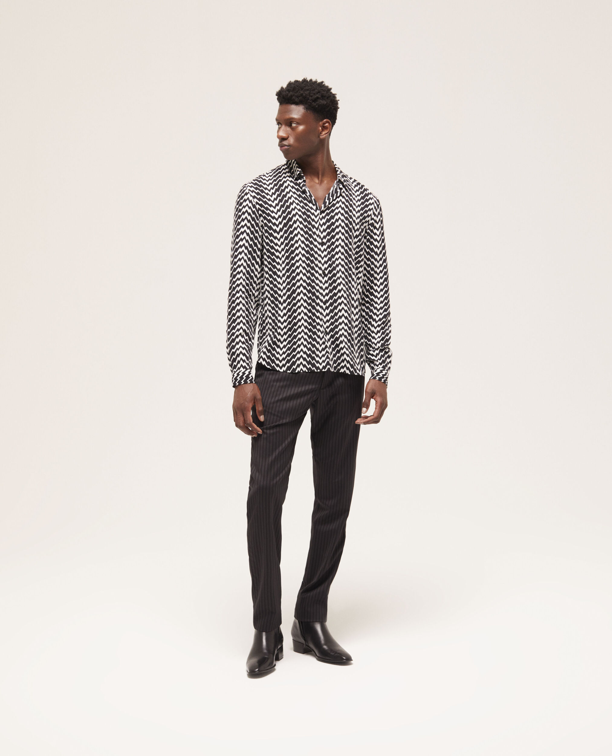 Chemise col classique imprimée
