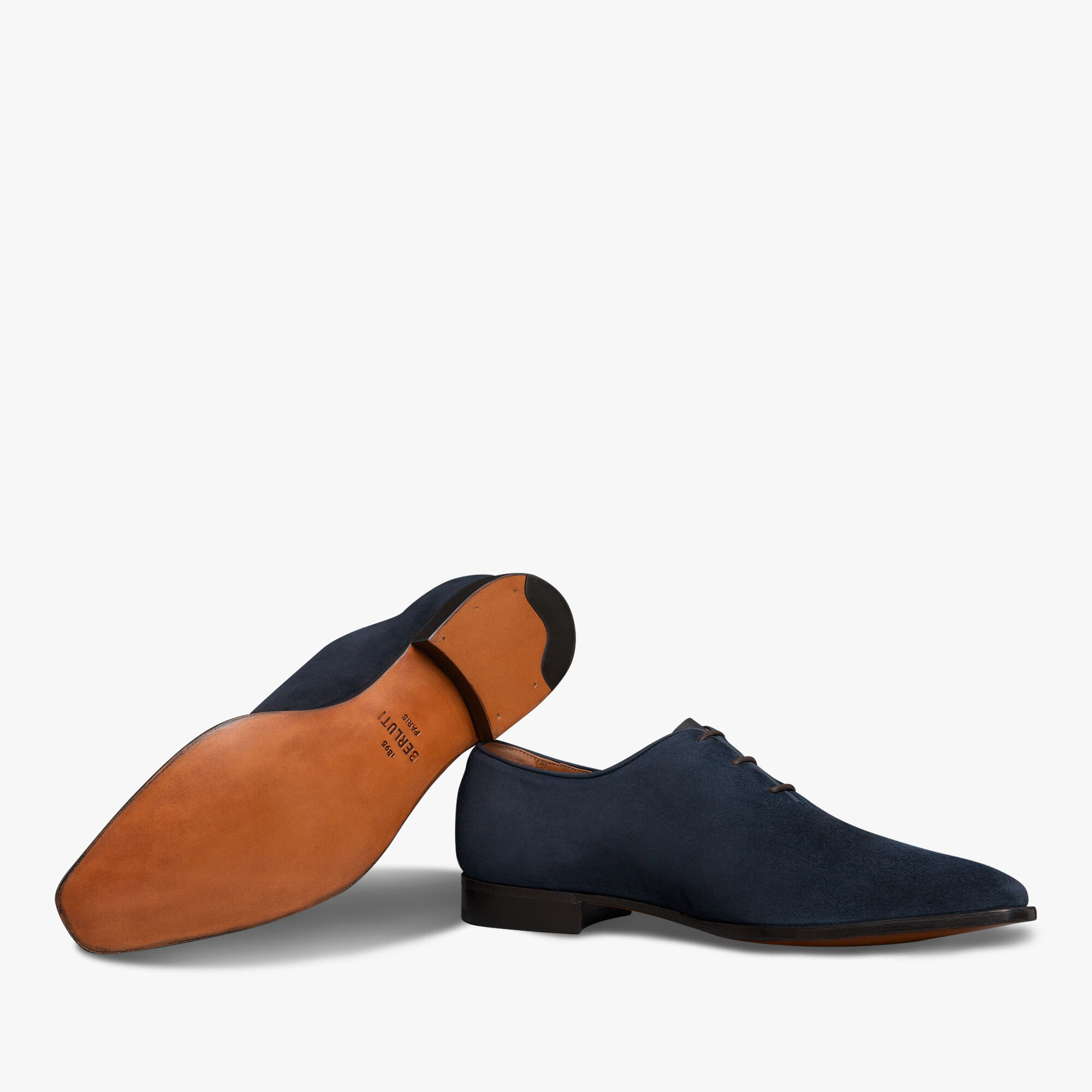 Richelieu Alessandro Demesure En Cuir Camoscio Scritto