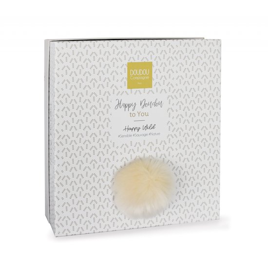 Doudou pompon   Happy Wild naturel        de               Doudou et Compagnie