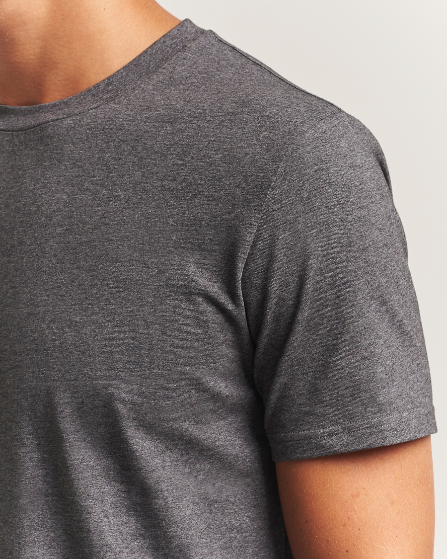 Filippa K Soft Lycra T-Shirt Anthracite Melange