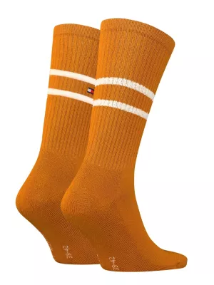Pacote com 2 pares de meias bouclé com logotipo