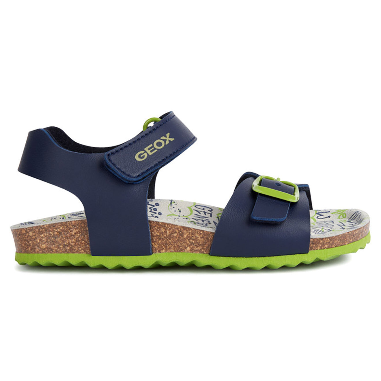 Geox Sandales Ghita bleu marine/citron