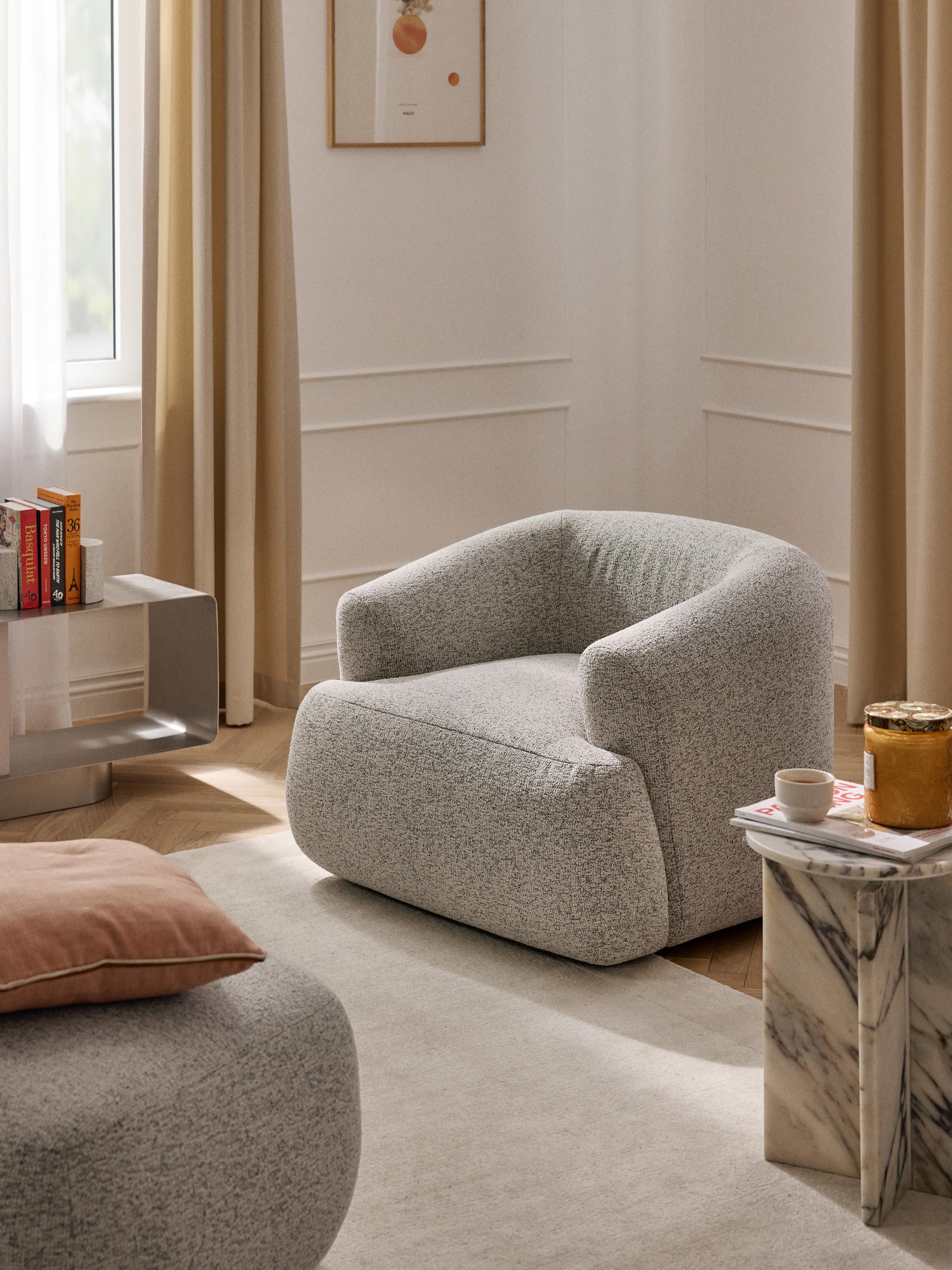 Bouclé fauteuil Sofia