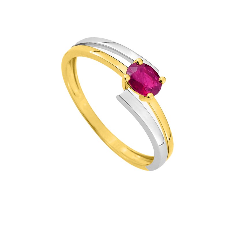 Bague femme - Rubis - Or 18 Carats