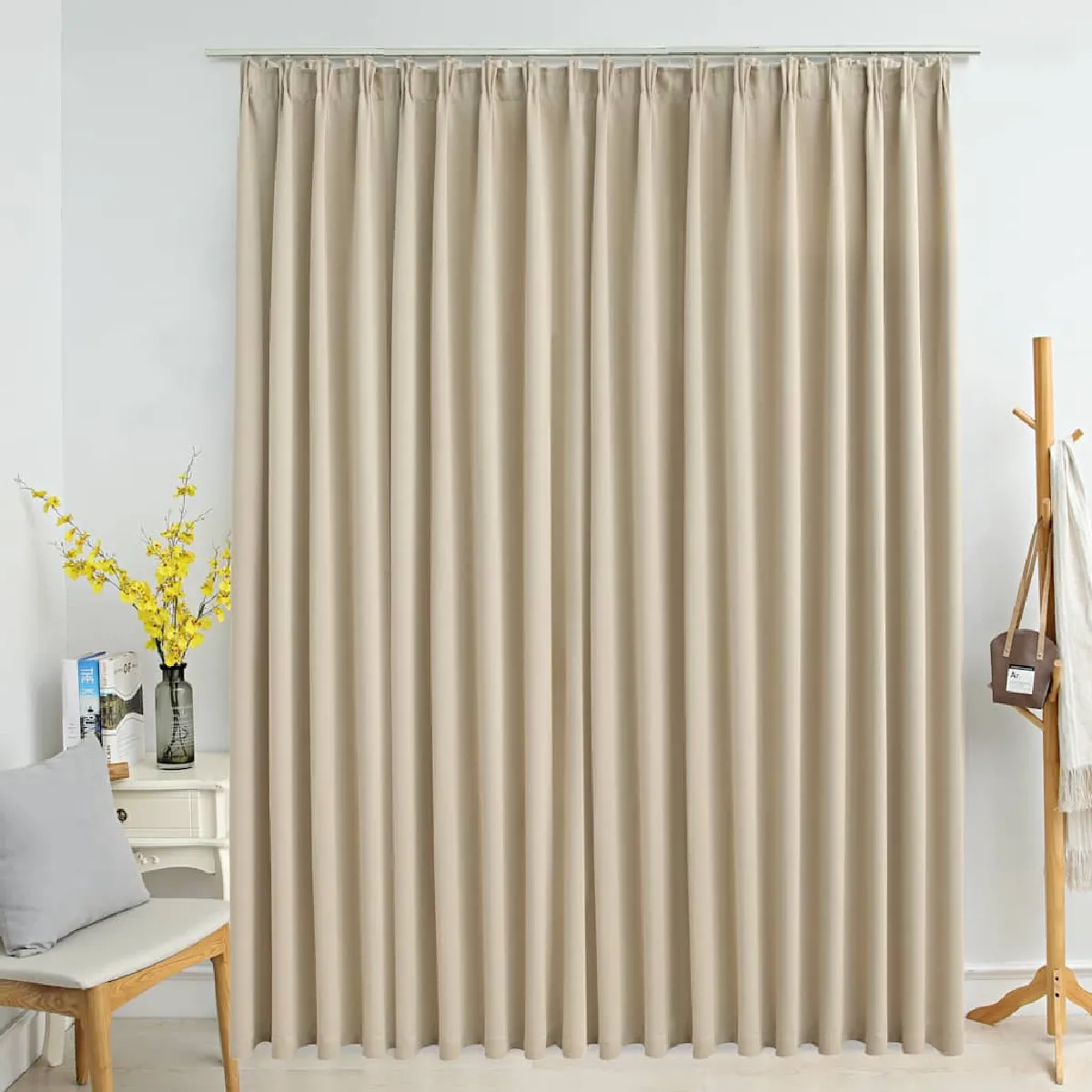 vidaXL Rideau Occultant Beige