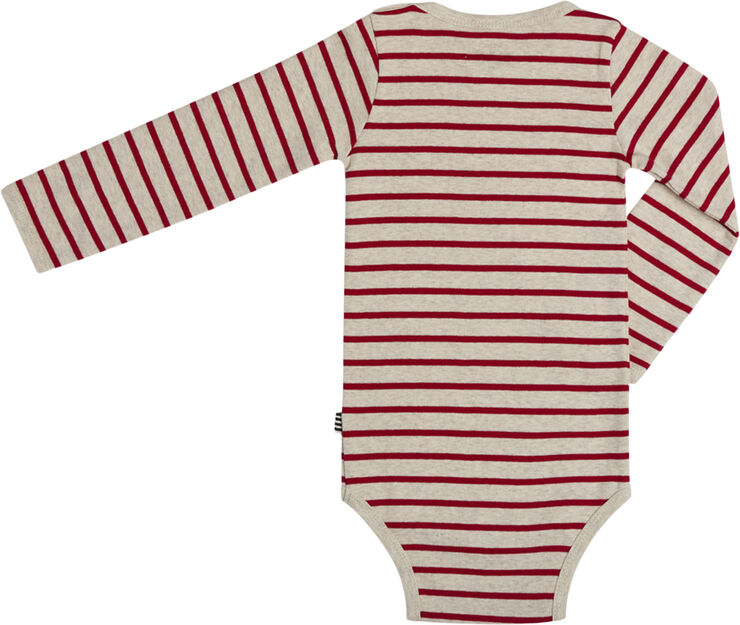 Mads Nørgaard - Copenhagen Soft Striped Rib Body Red / nature mel