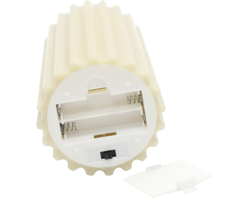 LED waxkaars Lafiora H 12,5 cm goud incl. 3D vlam