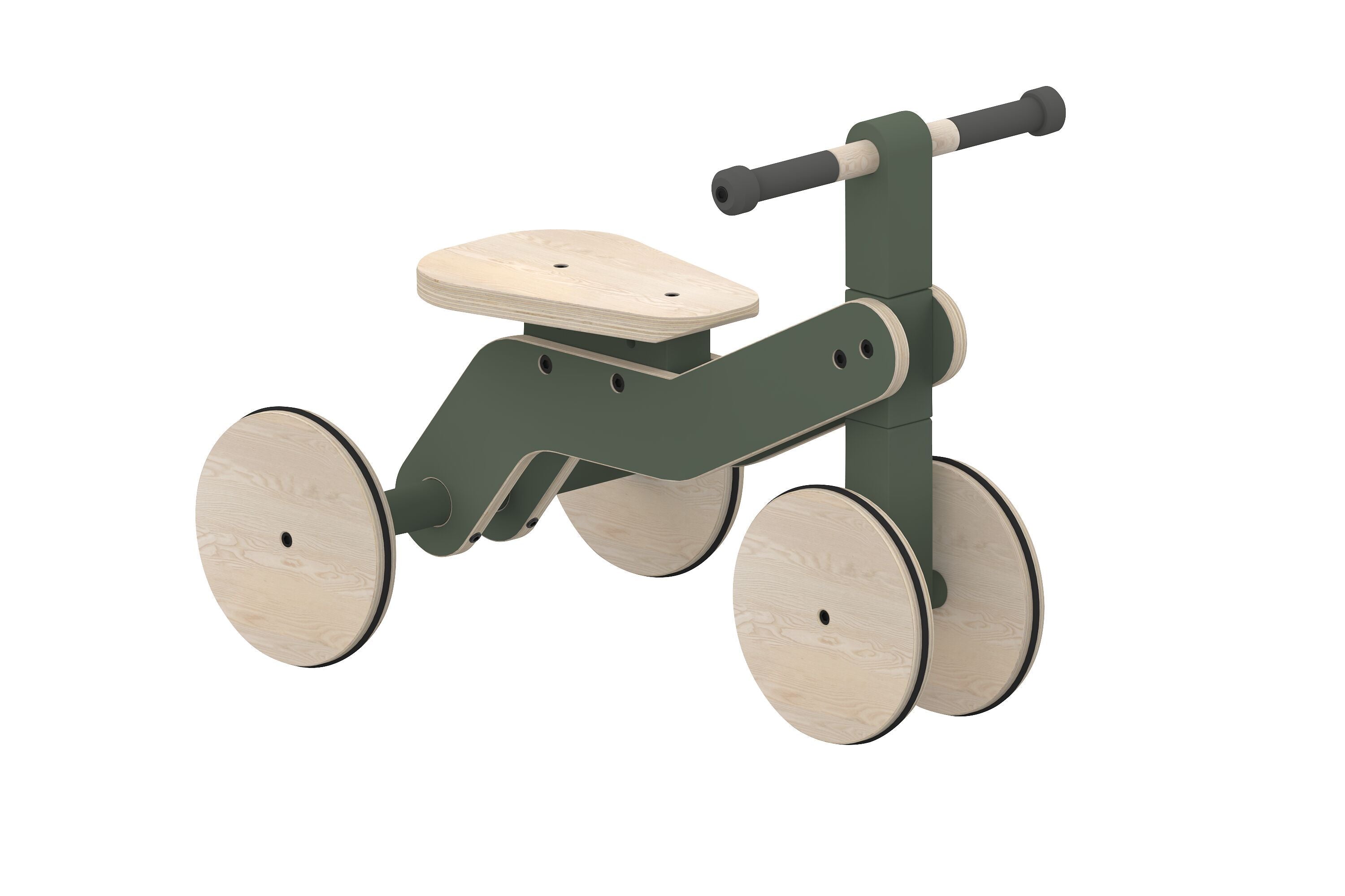 FLEXA Das Laufrad für Kleinkinder grün - Grün / B: 39.0 x T: 32.0 x H: 54.0