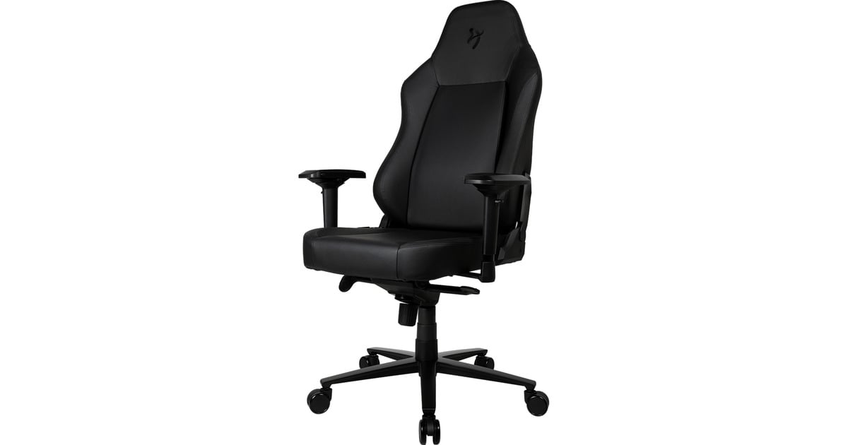 ArozziPrimo - Full Premium Leather - Black gamestoel  (Zwart)