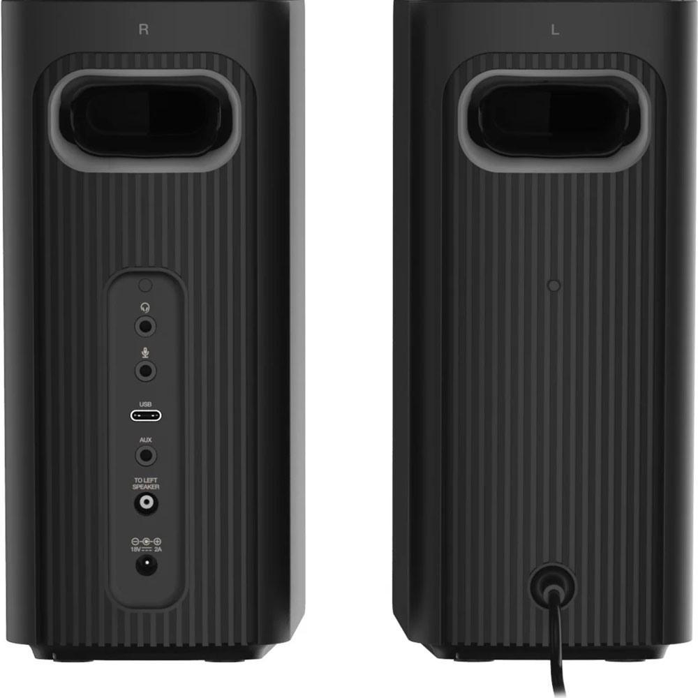 T60 Stereo / DD 2.0 Bluetooth Lautsprecher USB / 3.5mm AUX   Lautstärkeregler für Notebook / Laptop / PC (51MF1705AA001) - Schwarz
