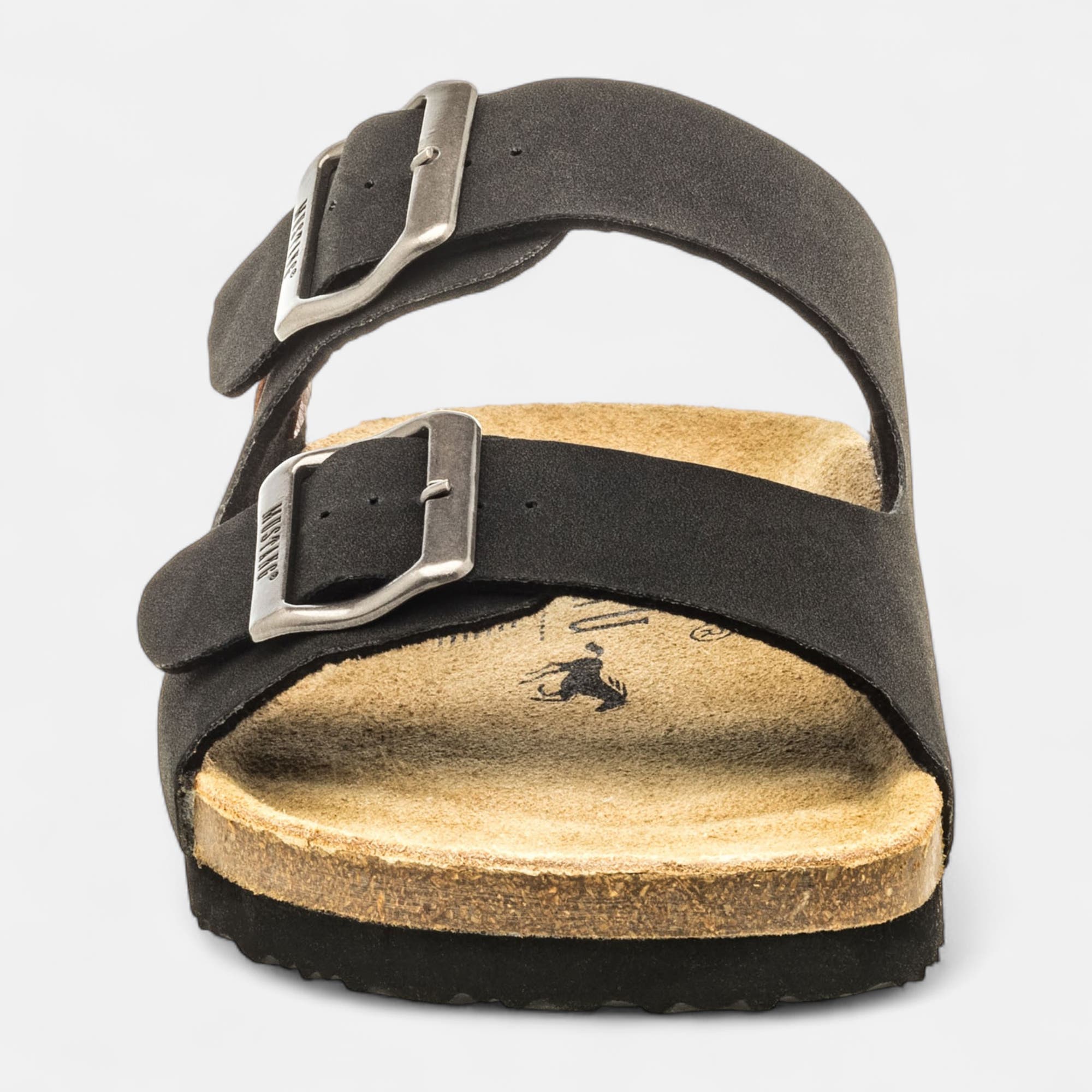 Mules semelle liège Homme noir