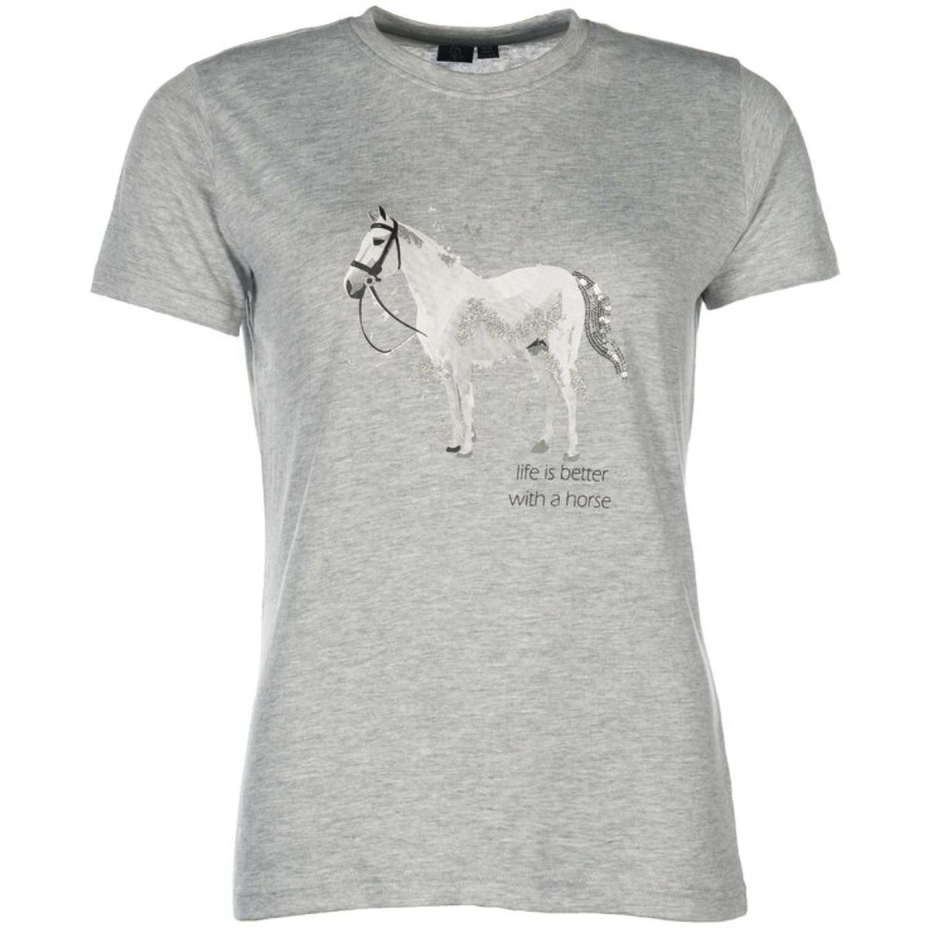 HKM T-Shirt Sparkle Grijs Melange