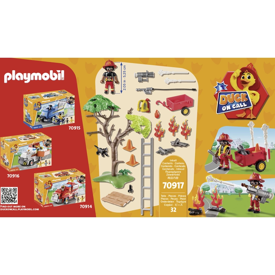 PLAYMOBIL® Duck on Call Feuerwehr Action Rette die Katze