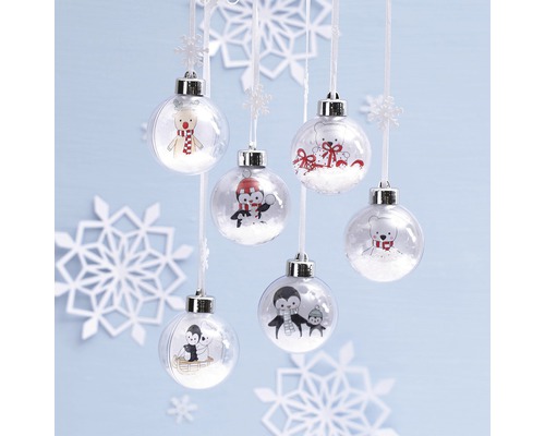 Tweedelige decoratieve ballen