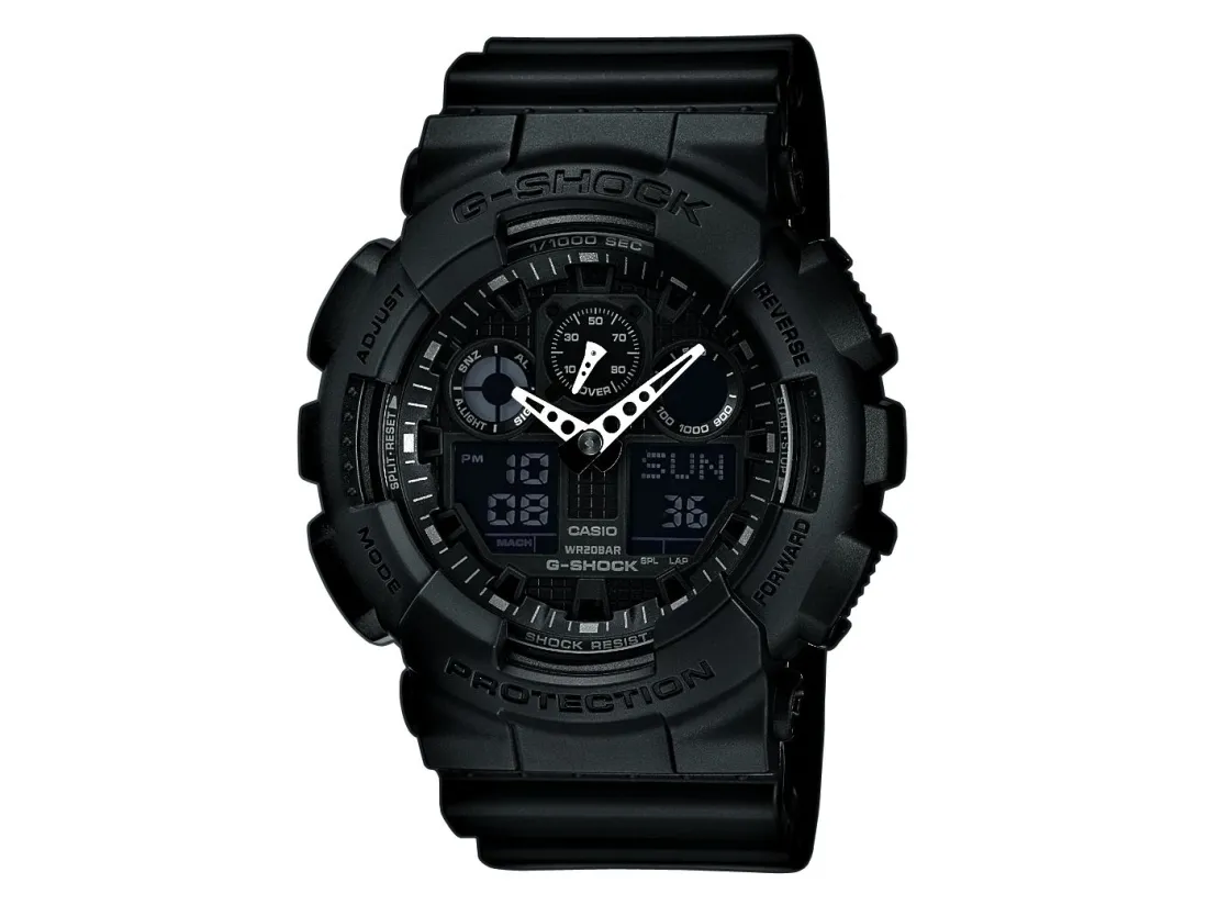 Casio GA-100-1A1ER, Vandfast, Kvarts