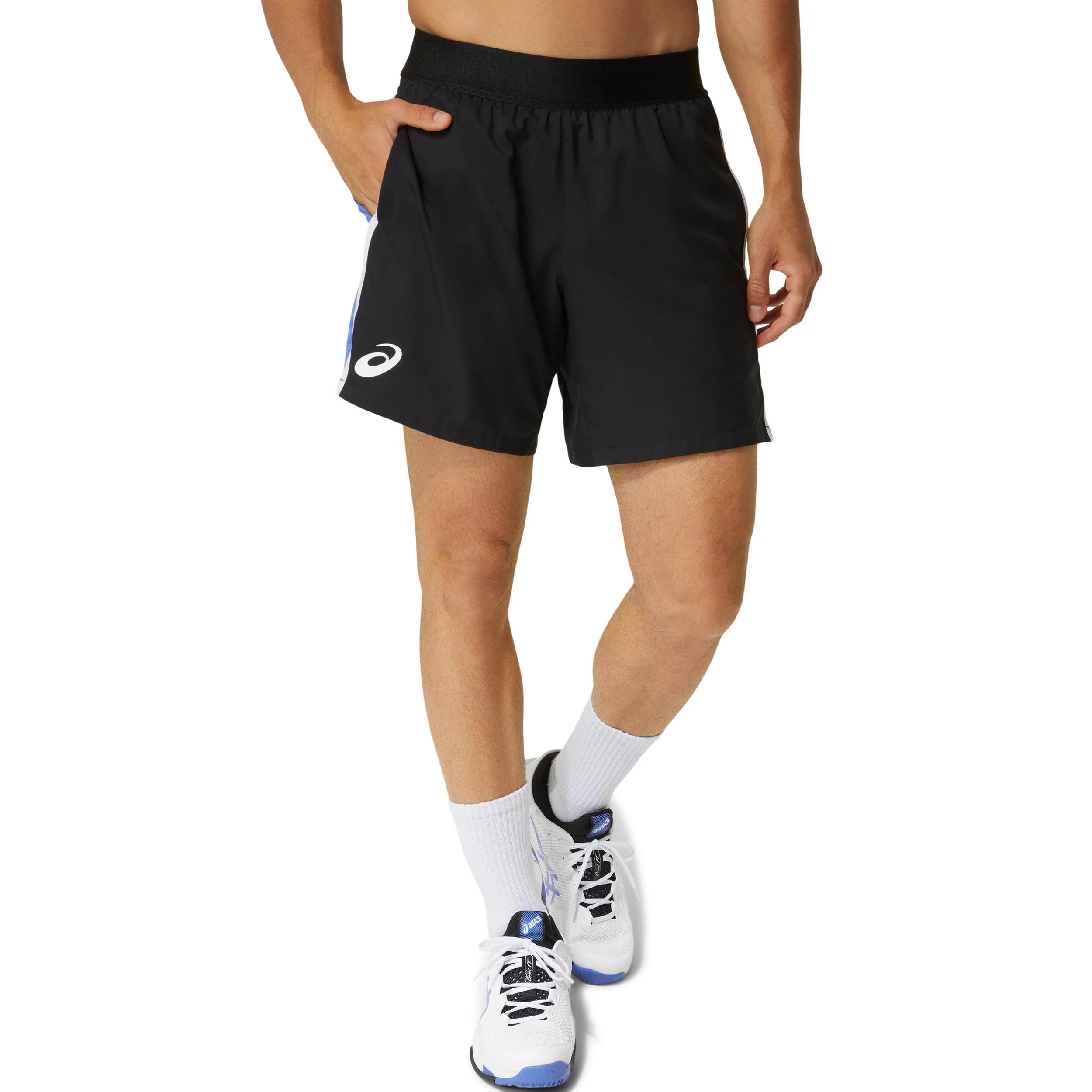 ASICS Match 7in Shorts Hommes - Noir , Bleu