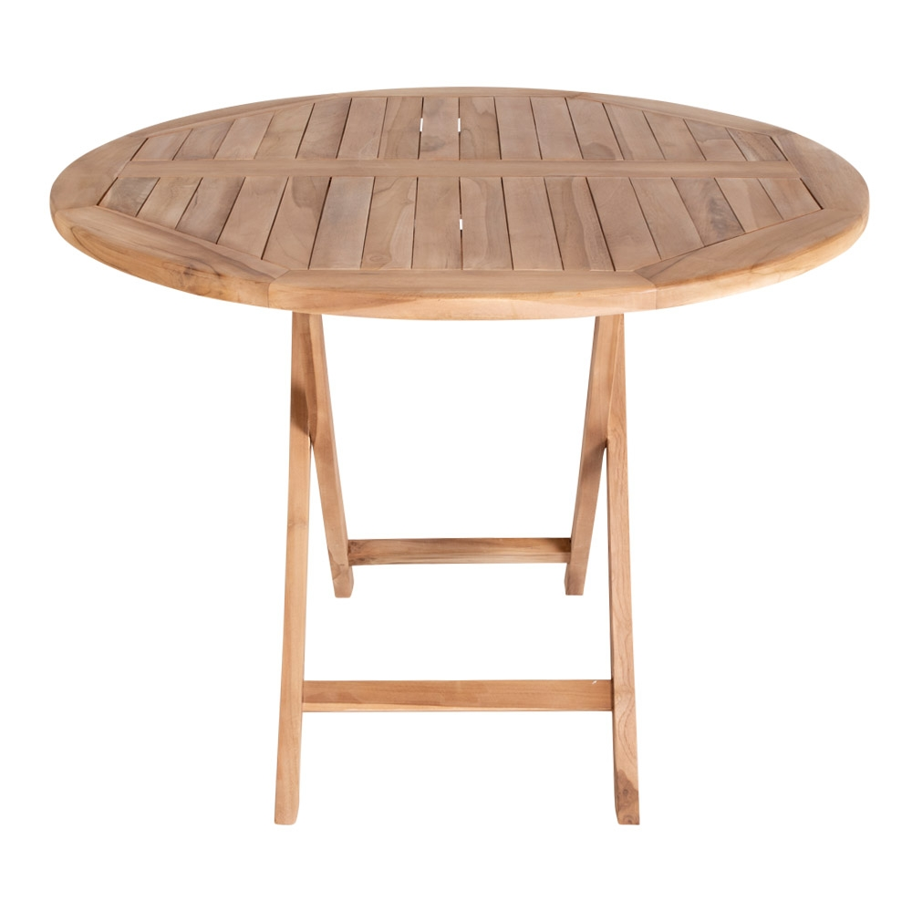 Inklapbare houten tuintafel Jane Naturel