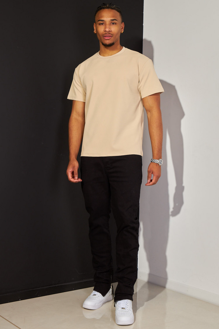 T-shirt basic beige