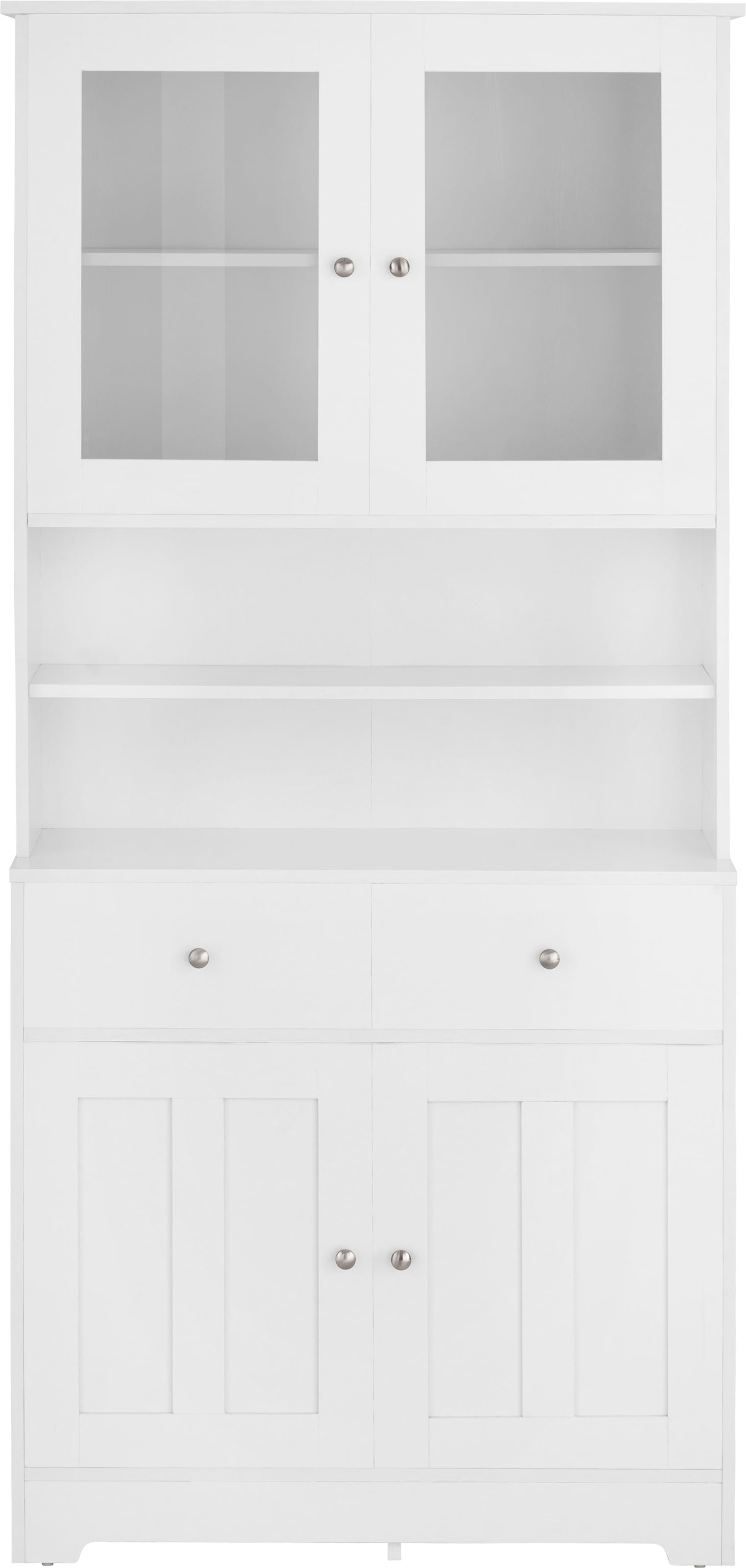 Home affaire Buffet »Kate« Breite 88 cm, mit Glastüren und Holztüren, Metallgriffen, Höhe 182 cm