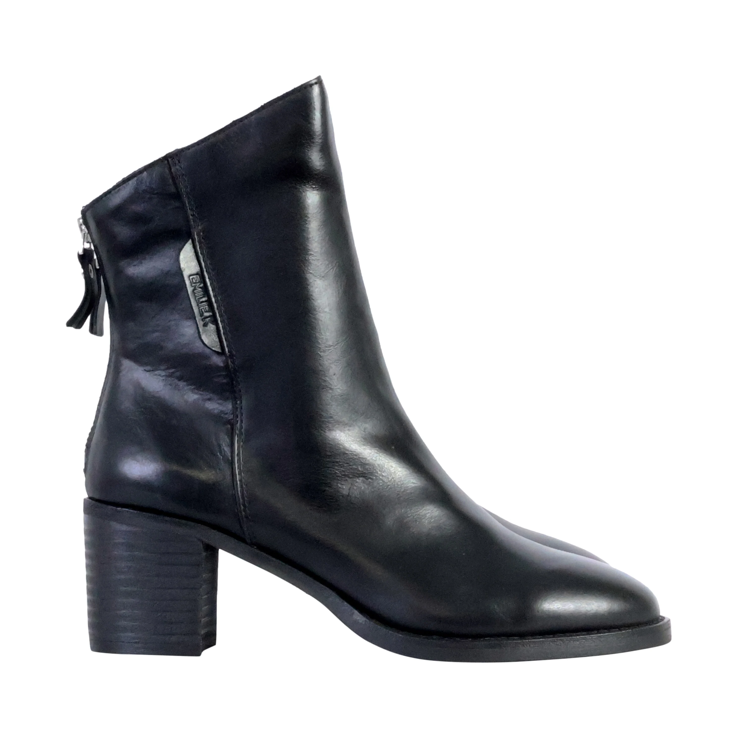 Bottines à talon cuiroxalys | Noir