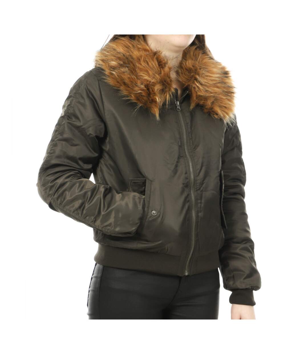 Bomber Kaki Femme Teddy Smith Bruny