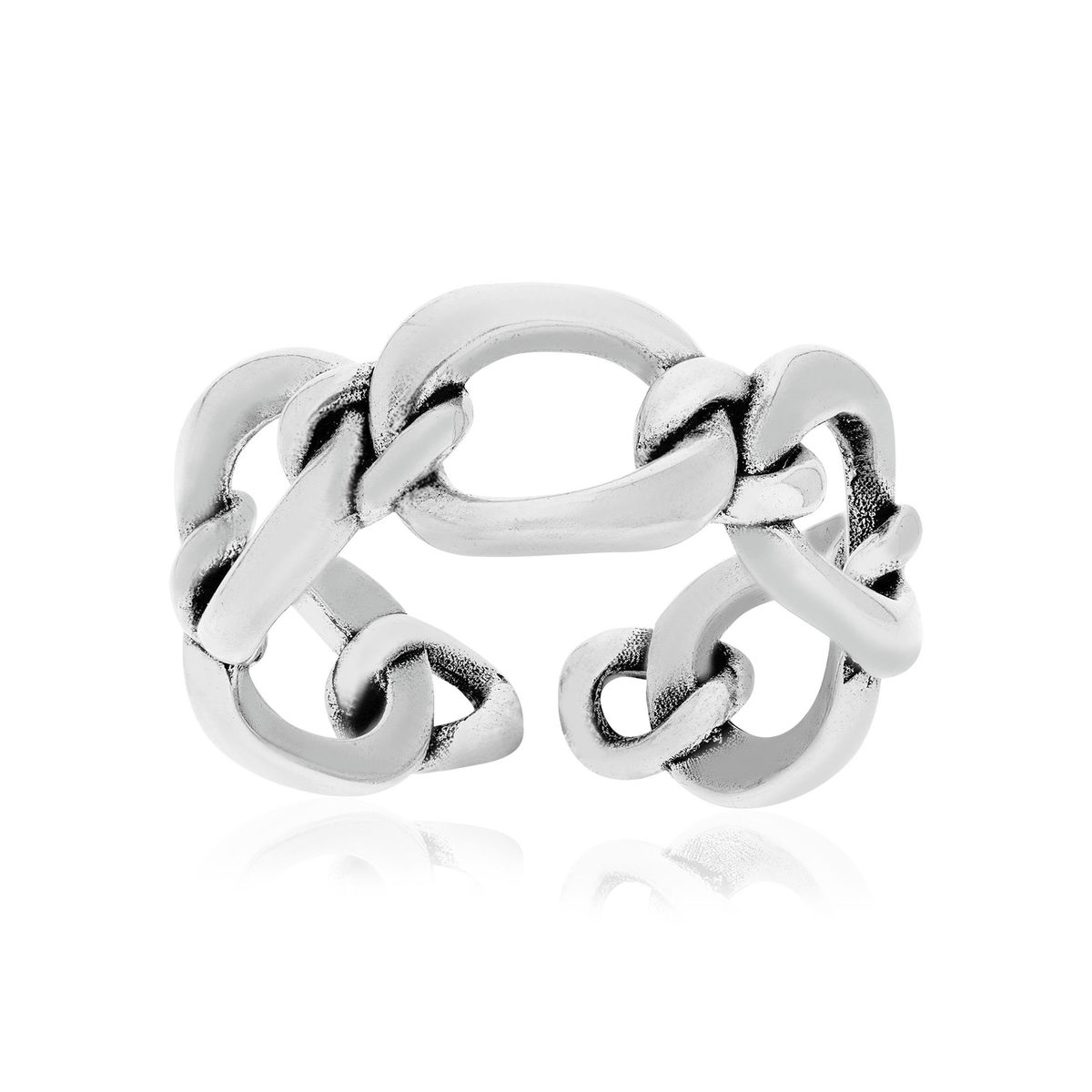 Bague acier ouverte