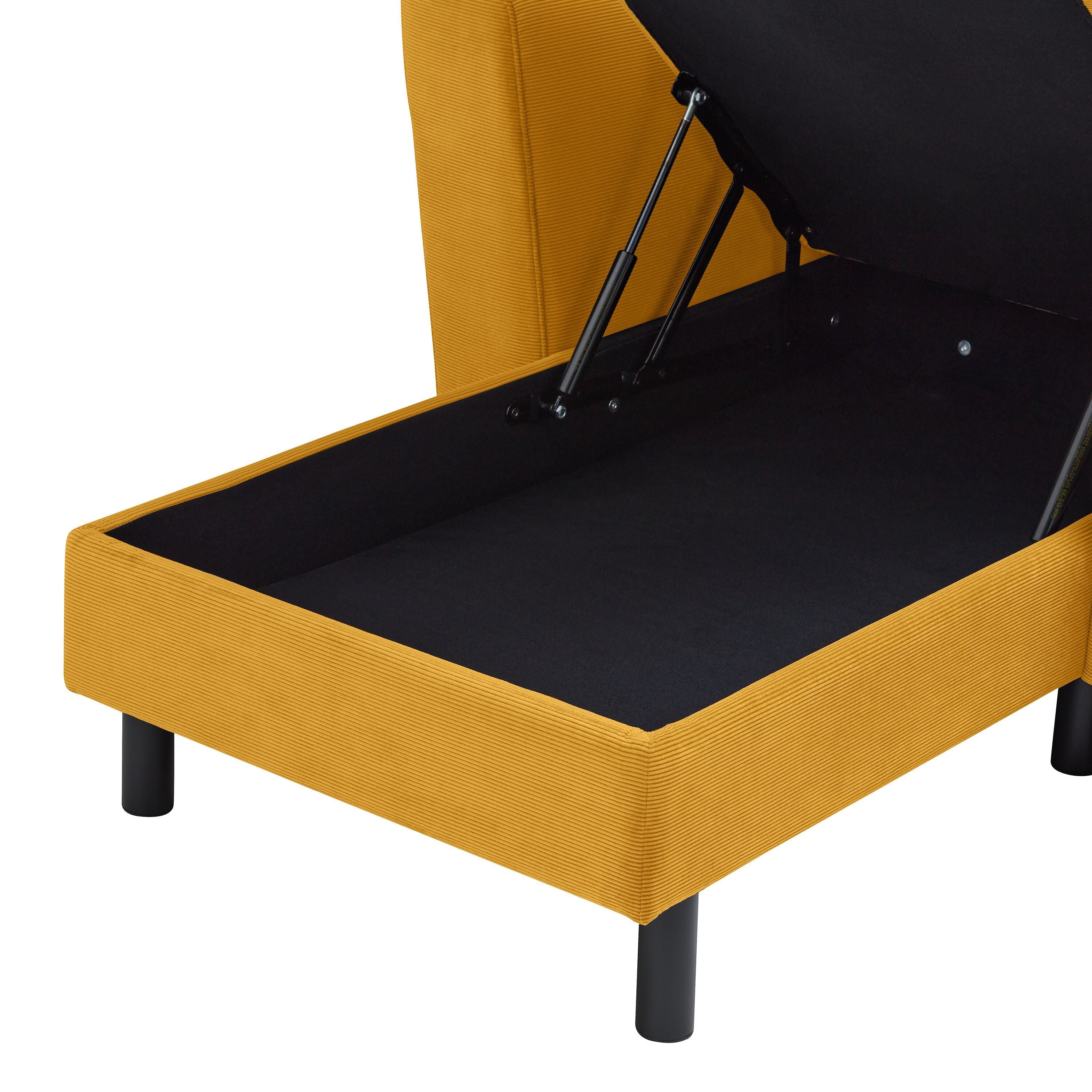 DIENER Ecksofa - Senf / B: 235.0 cm x T: 156.0 cm x H: 81.0 cm