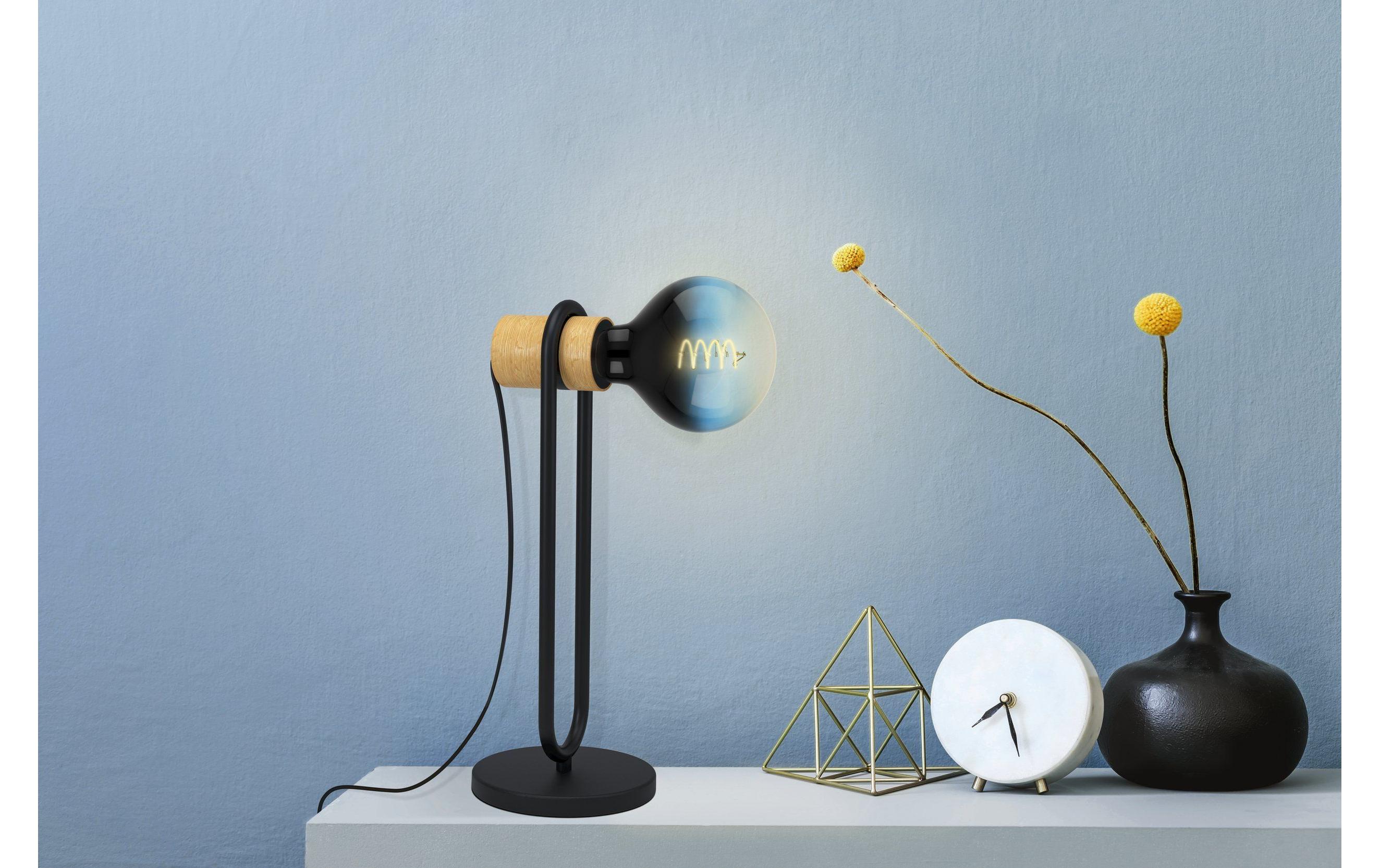 Lampe 4 W E27 Blau-Schwarz-TransparentLampe mit warmweissem Farbton