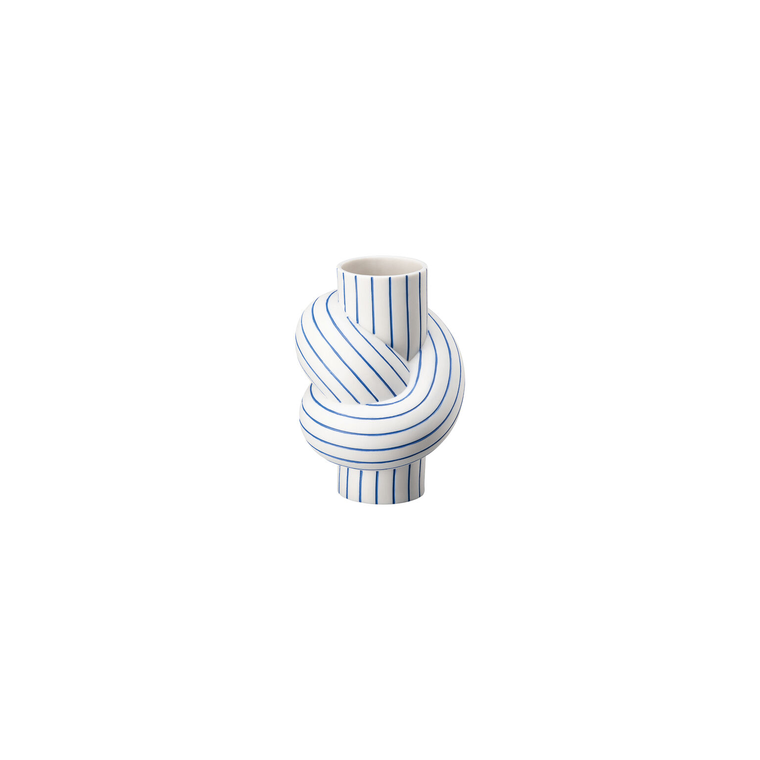 Node Stripes Blueberry Vase 12 cm