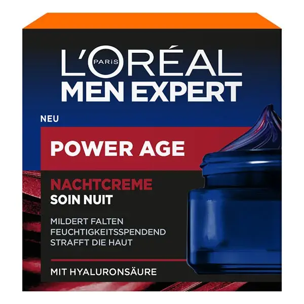 Creme Noturno com Ácido Hialurônico L'Oréal Men Expert Power Age - 50ml