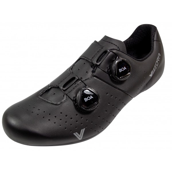 Vittoria Veloce Racer Sko Dobbelt Boa Sort