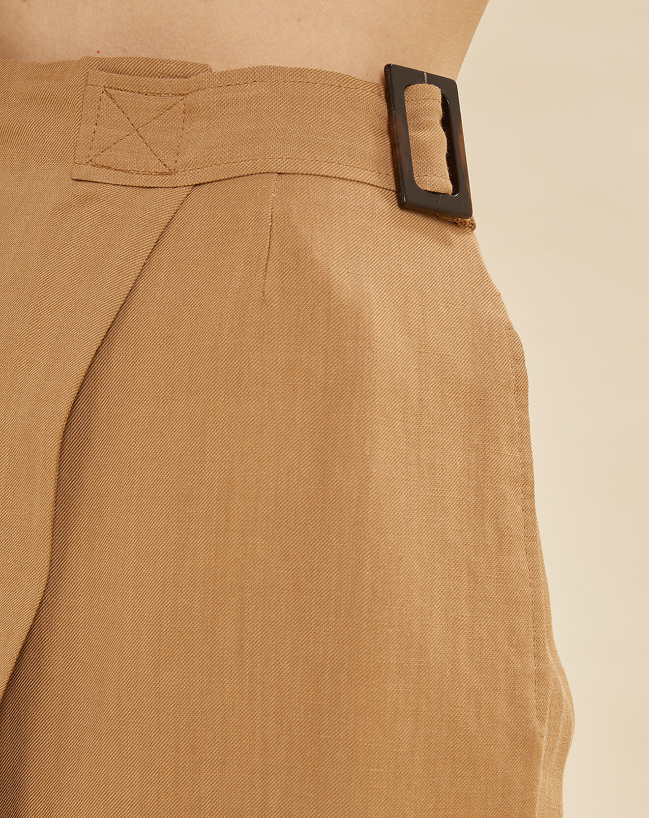 Chloé Stora Jupe en Lin mélangé Jackie beige