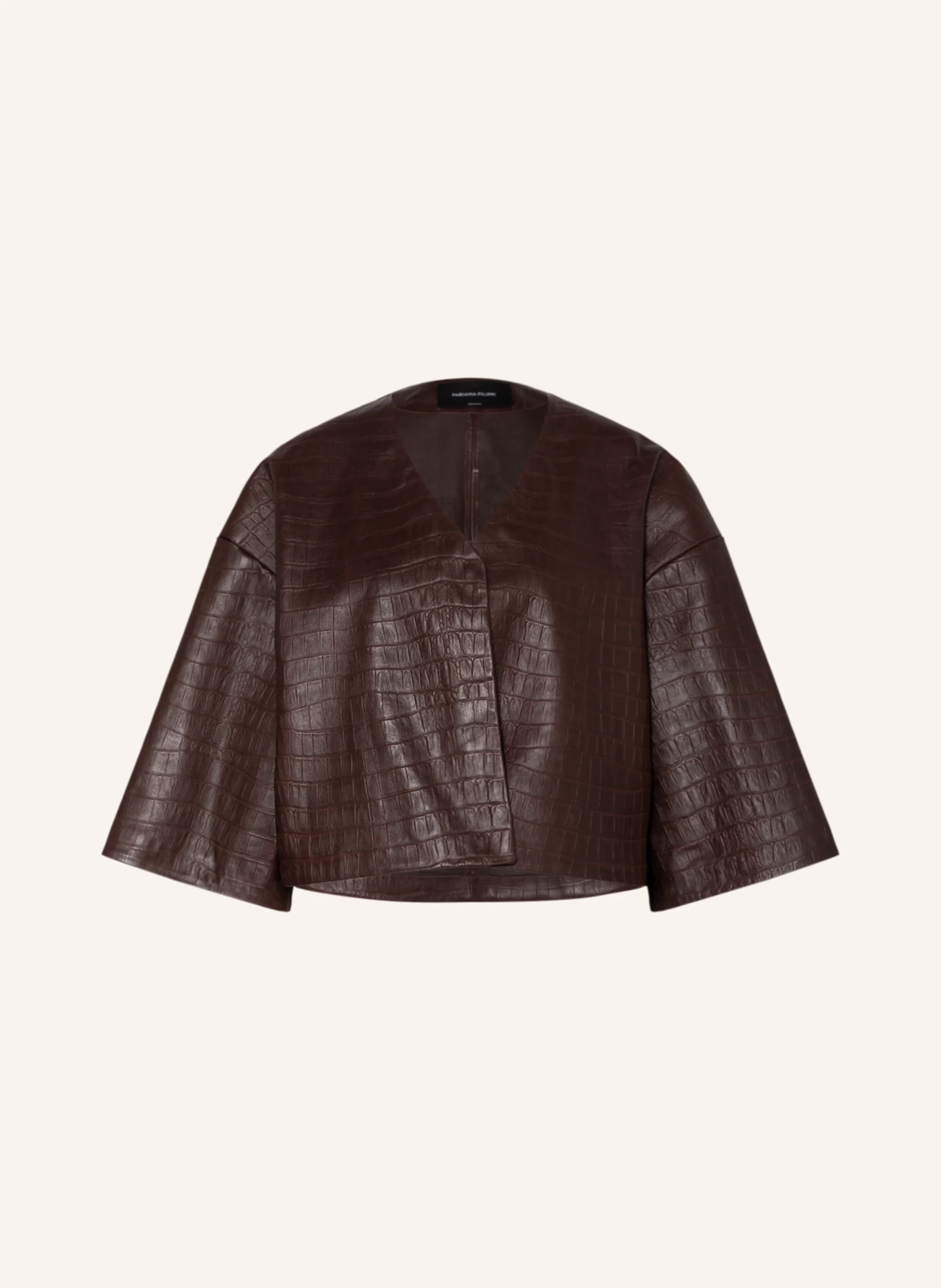 FABIANA FILIPPI Lederjacke mit 3/4-Arm