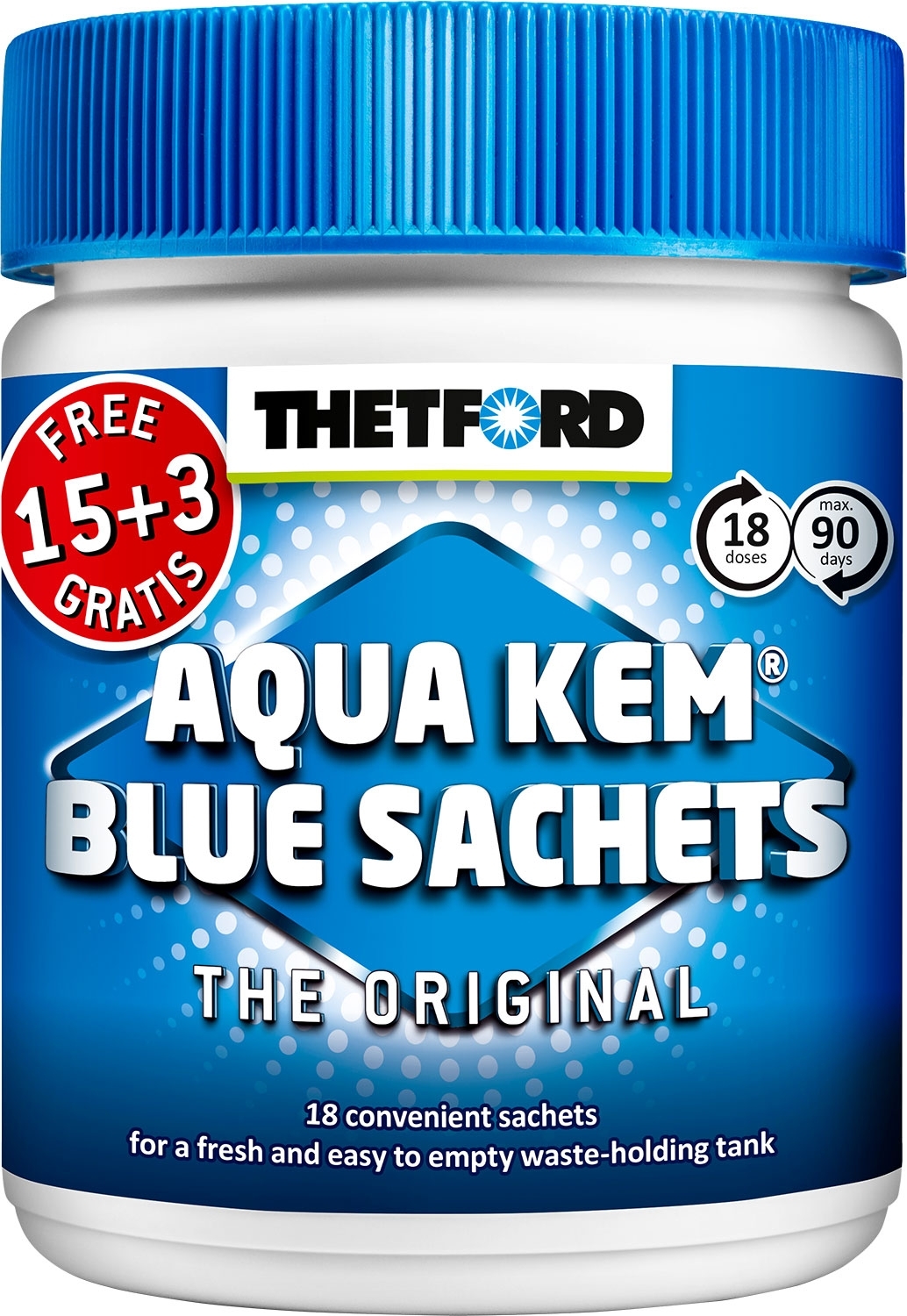 Thetford Aqua Kem Blue Sachets Sanitärzusatz 15 3 Tabs - AKTION