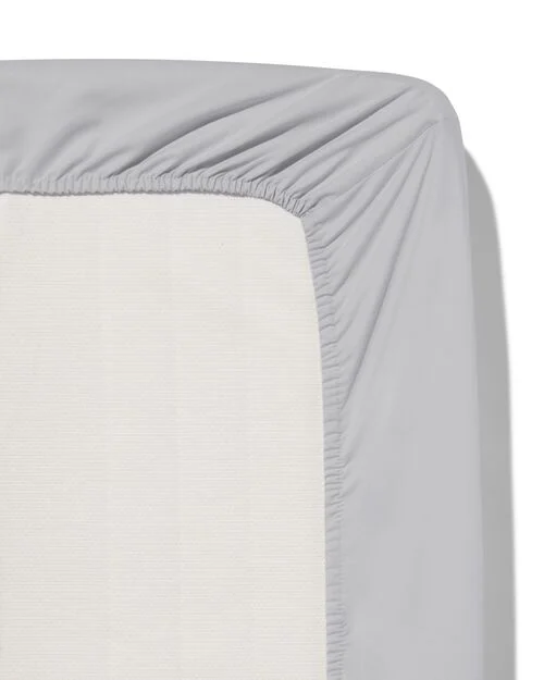 drap-housse boxspring coton doux 90x200 gris clair
