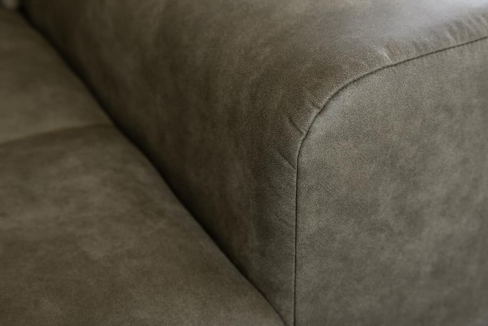 Big Sofa ELEGANCIA 285cm taupe Microfaser XXL Couch inkl. Kissen Federkern
