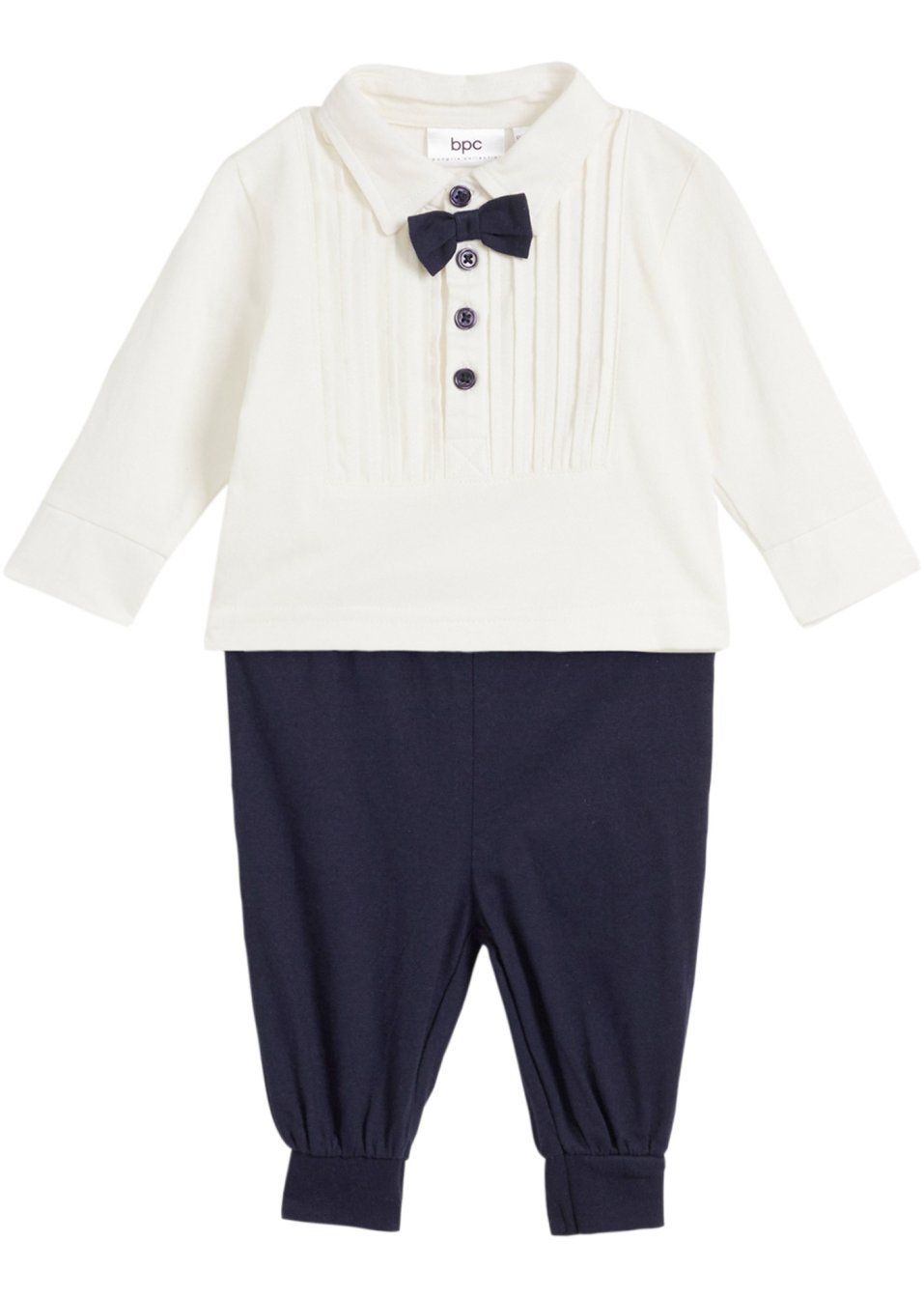 T-shirt manches longues et pantalon bébé en coton (Ens. 2 pces.)