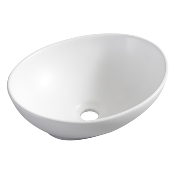Marho Ablua waskom ovaal 40 x 33 x 14,5 cm keramiek mat wit