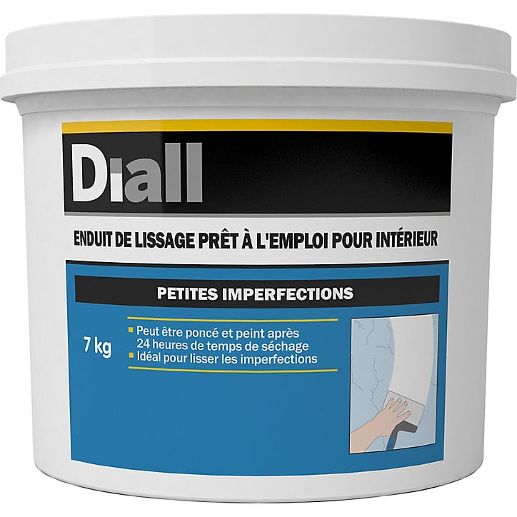 Enduit de lissage prêt à l'emploi Diall 7kg