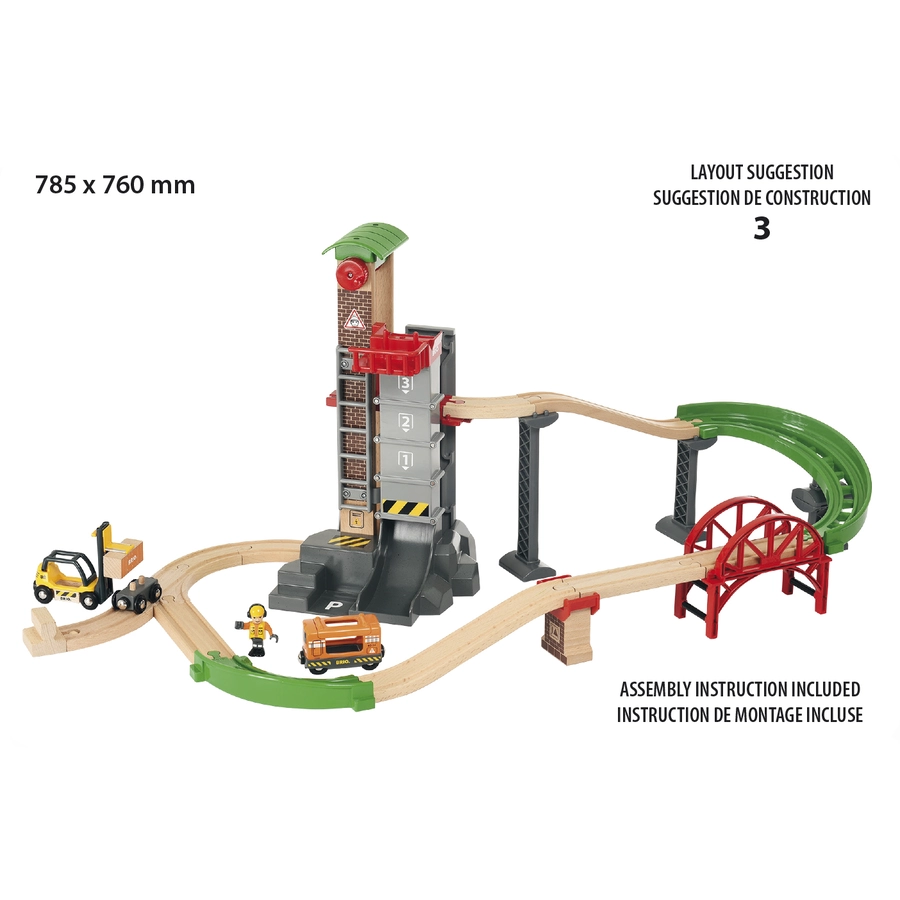 BRIO® WORLD Großes Lagerhaus-Set mit Aufzug