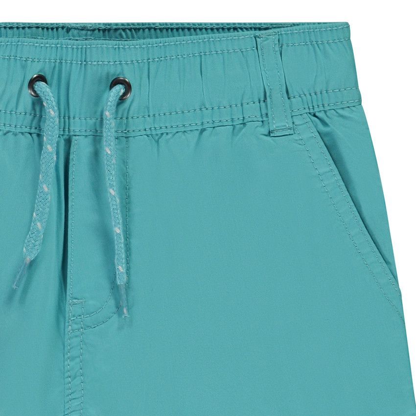 Bermuda court en coton pour enfant garçon - Bleu moyen