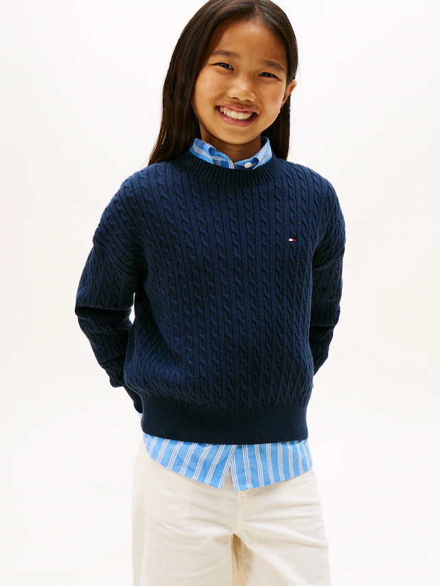 Tommy Hilfiger Strickpullover »CABLE SWEATER« Kinder bis 16 Jahre