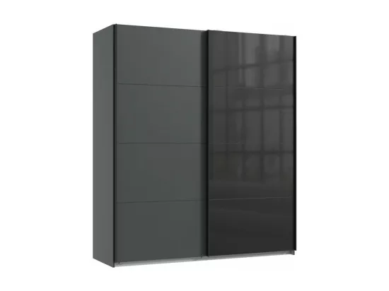 Chambre à coucher complète adulte ( lit adulte 180 x 200 cm + chevet+ commode de rangement + Armoire)