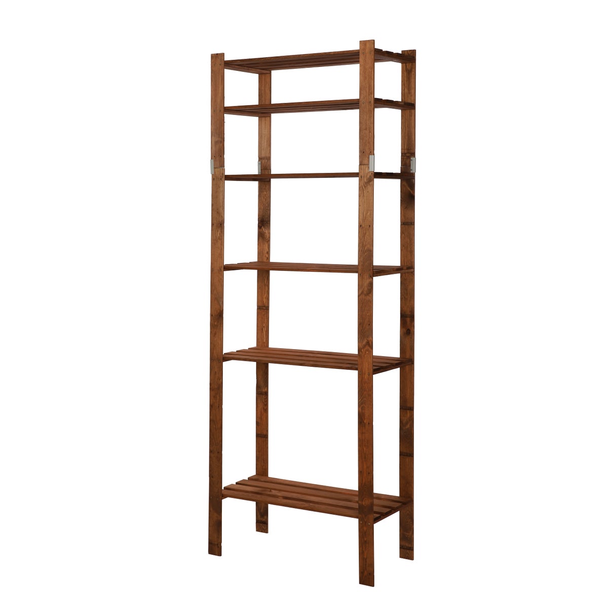 PROREGAL Houten Plank Pinepeak HxBxD 200 x 80 x 38 cm 6 Planken 1,2 cm Dik Dennenhout Bruin