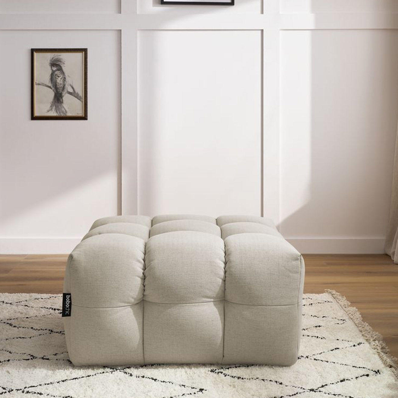 Bobochic Pouf Cloud beige - 84x84x43 cm