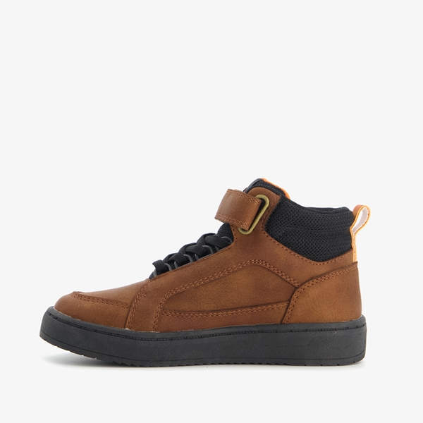 Blue Box hoge jongens sneakers cognac