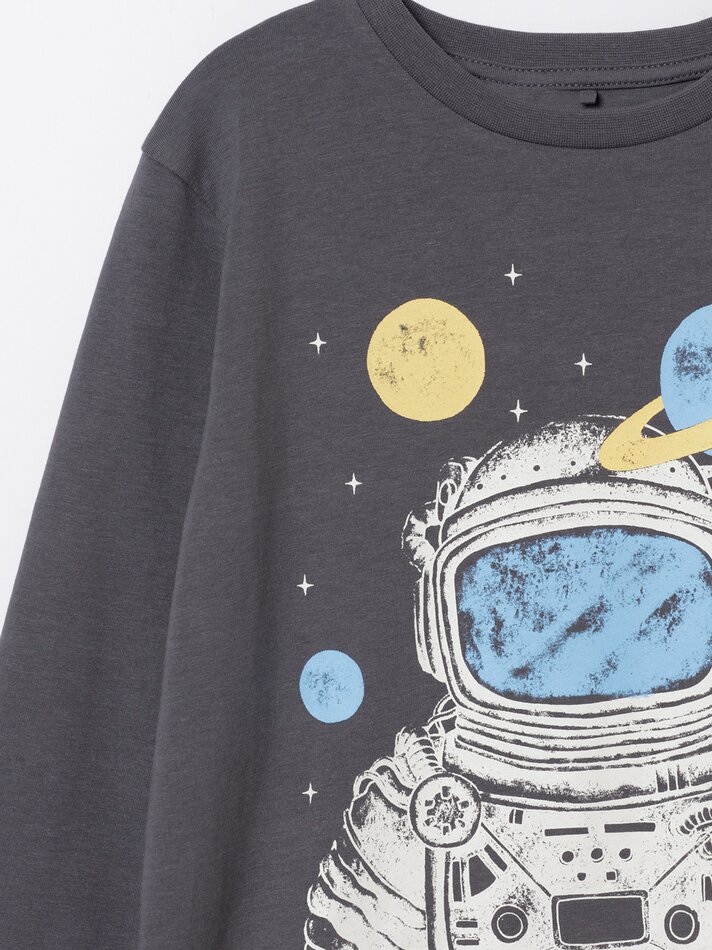 Pijama estampado - Chumbo
