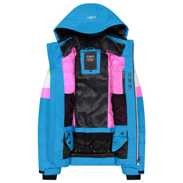 Veste de ski CMP WOMAN JKT ZIP HOOD TURCHESE