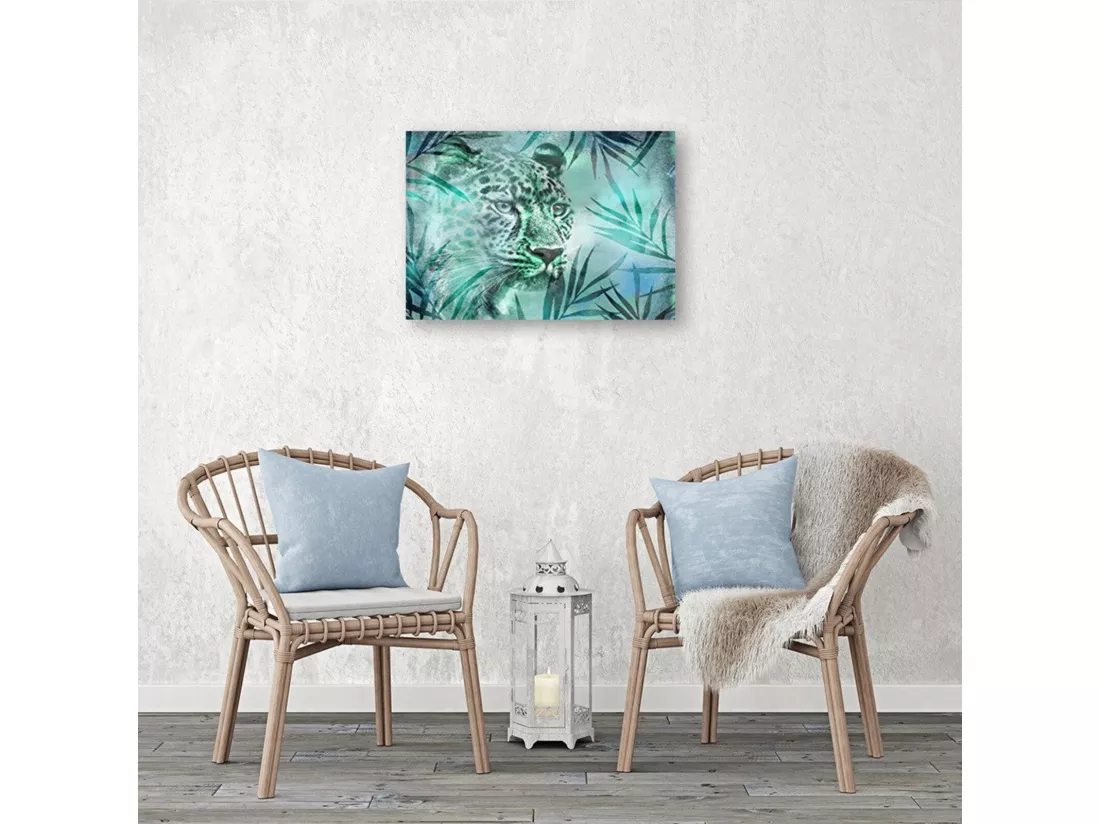 Tableau léopard, abstraction - 100 x 70 cm