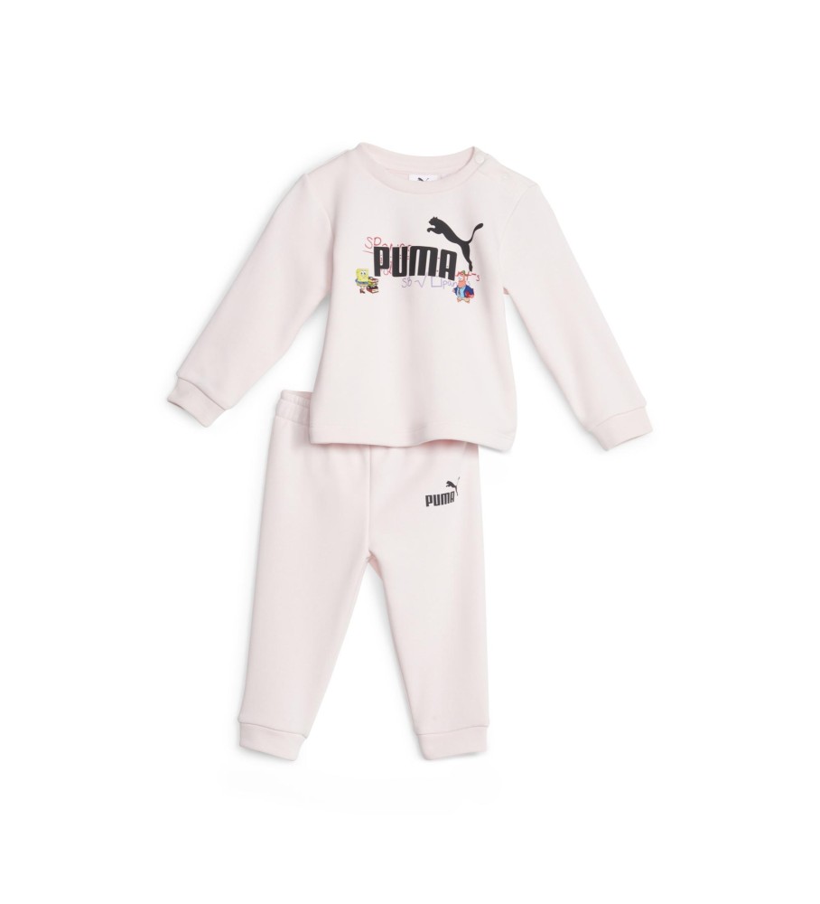 Conjunto esportivo Puma x Bob Esponja rosa